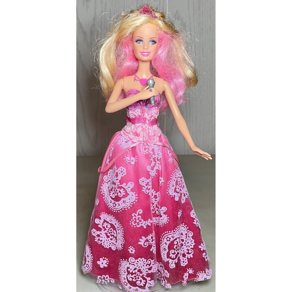 Mattel Barbie Doll PRINCESS & the POPSTAR TORY DOLL Transforming Hair 2011 Works